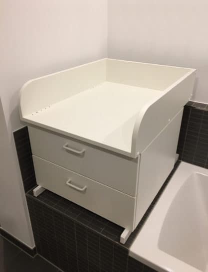 Wickelaufsatz für Badewanne
