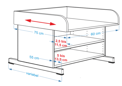 Changing unit bathtub assembly