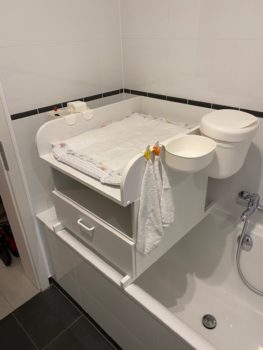 Badewannenaufsatz zum wickeln