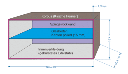 Korbus Wandvitrine